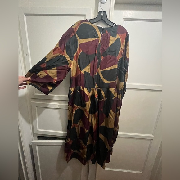 TOAST London geo print cup to blend dress size 18 - Picture 10 of 16